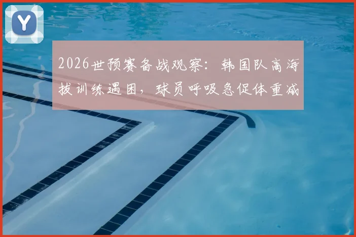 2026世预赛备战观察:韩国队高海拔训练遇困,球员呼吸急促体重减轻,高原比赛影响全解析